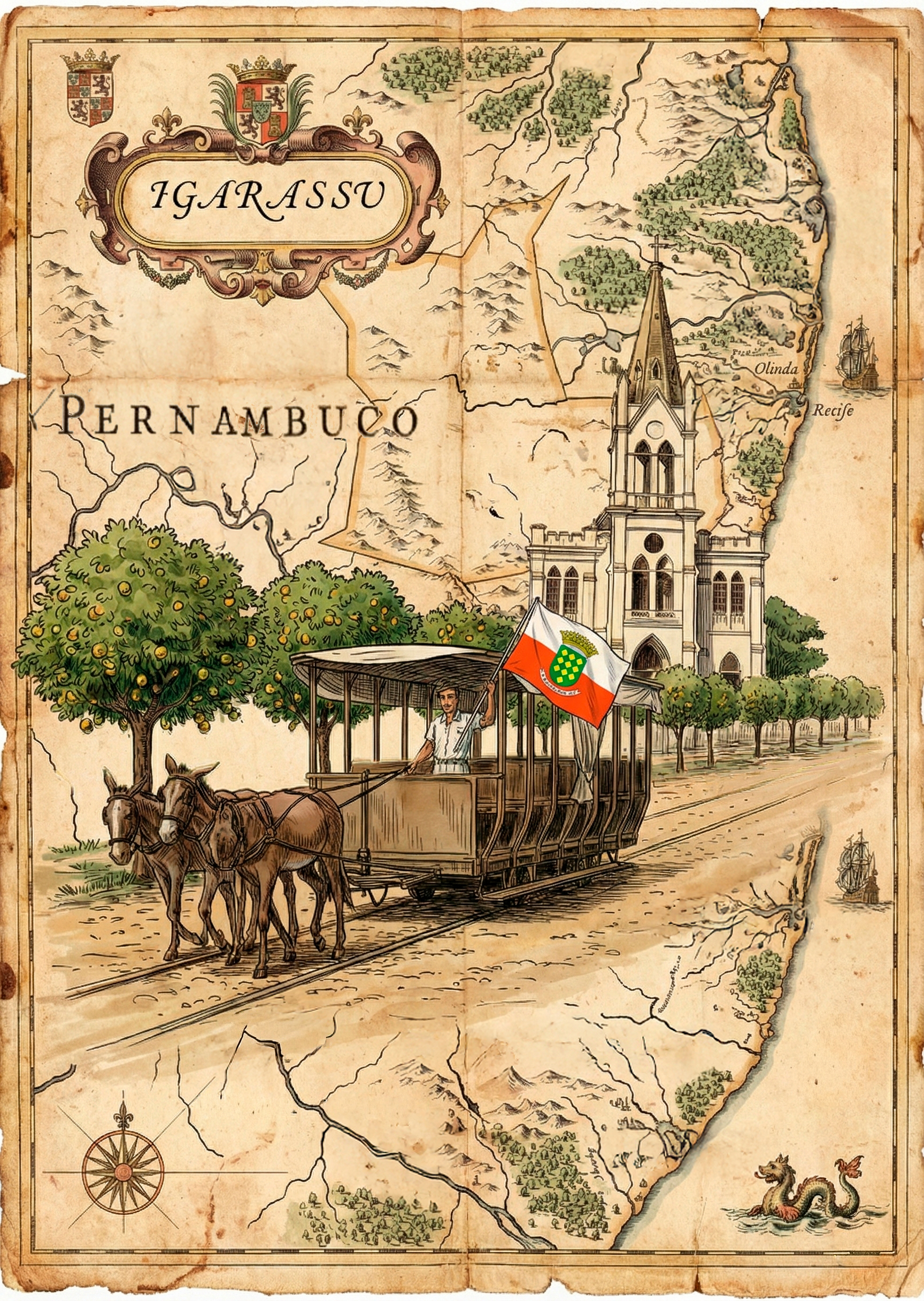 Mapa Limoeiro e Igarassu