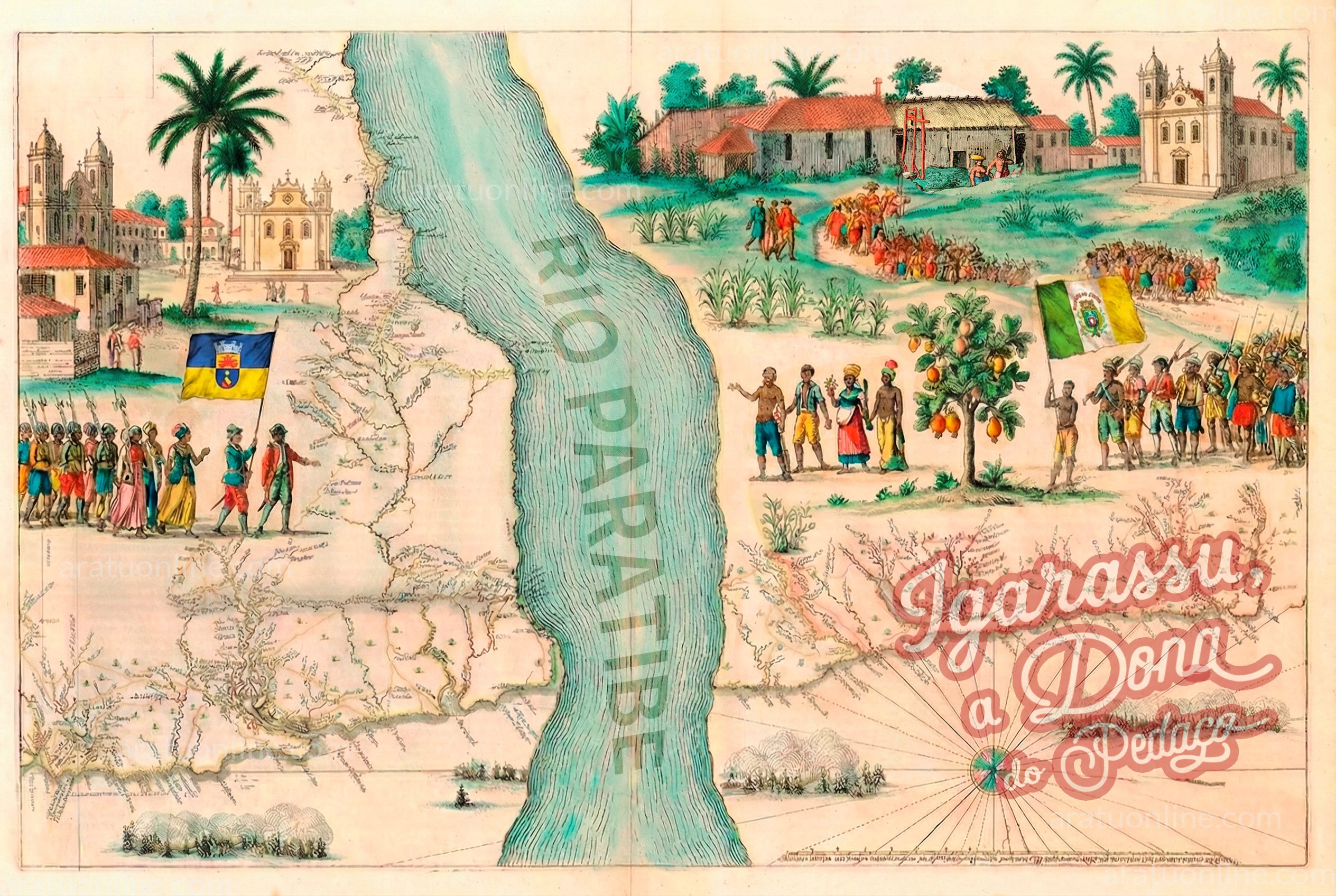 Mapa divisor Rio Paratibe