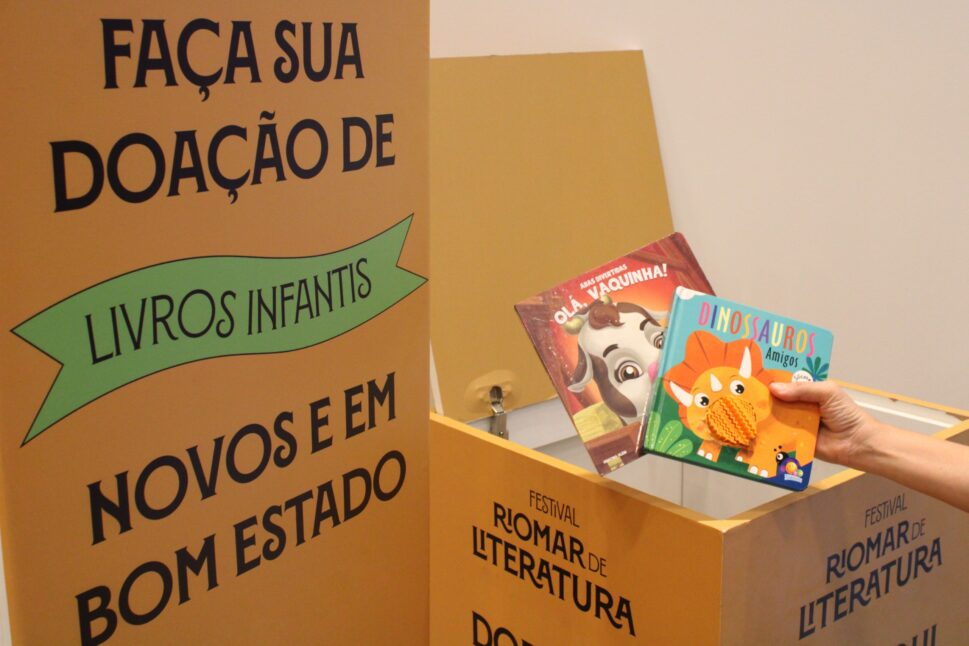 doação de livros, Festival RioMar de Literatura, ONG Amigos no Sertão