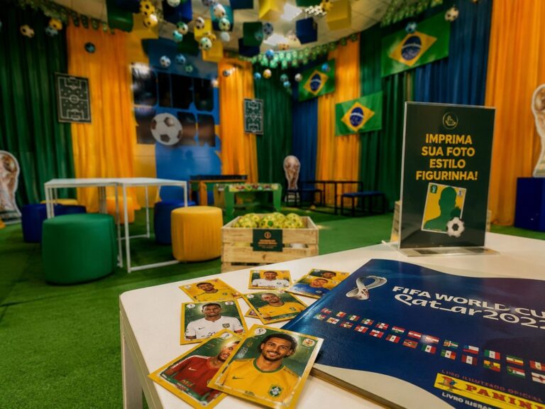 figurinhas Copa, Shopping Difusora, Copa do Mundo, Caruaru, Espaço Torcedor