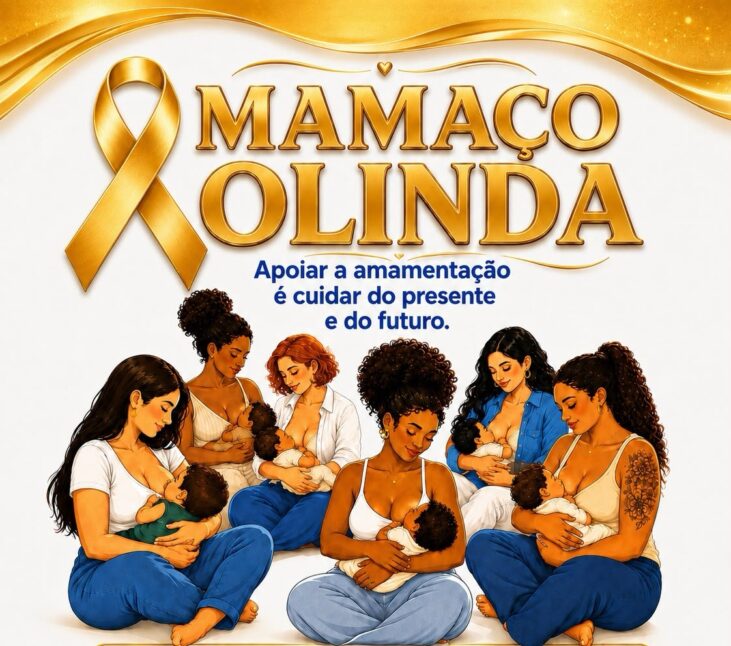 mamaço, Olinda, Agosto Dourado, aleitamento materno, saúde da criança, policlínica