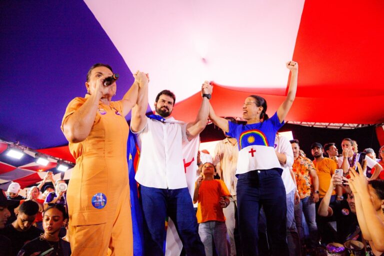 caminhada Igarassu, Raquel Lyra, César Ramos, Cruz de Rebouças, eleições