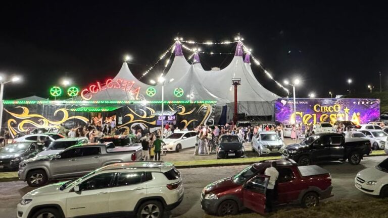 Circo Celestia, Campina Grande, espetáculo circense, atrações família, lazer infantil, Globo da Morte