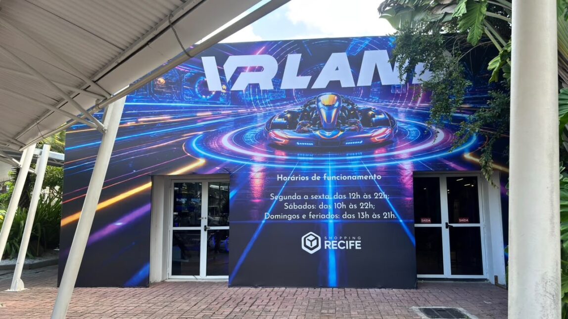 kart realidade mista, VR LAND, Shopping Recife, Mês das Crianças, entretenimento imersivo, simuladores VR, atrações tecnológicas, realidade virtual Recife