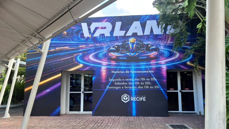 kart realidade mista, VR LAND, Shopping Recife, Mês das Crianças, entretenimento imersivo, simuladores VR, atrações tecnológicas, realidade virtual Recife