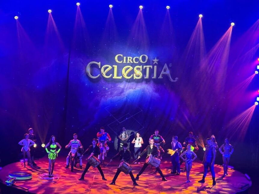 Circo Celestia, Caruaru, espetáculo internacional, tradição e tecnologia, artes circenses